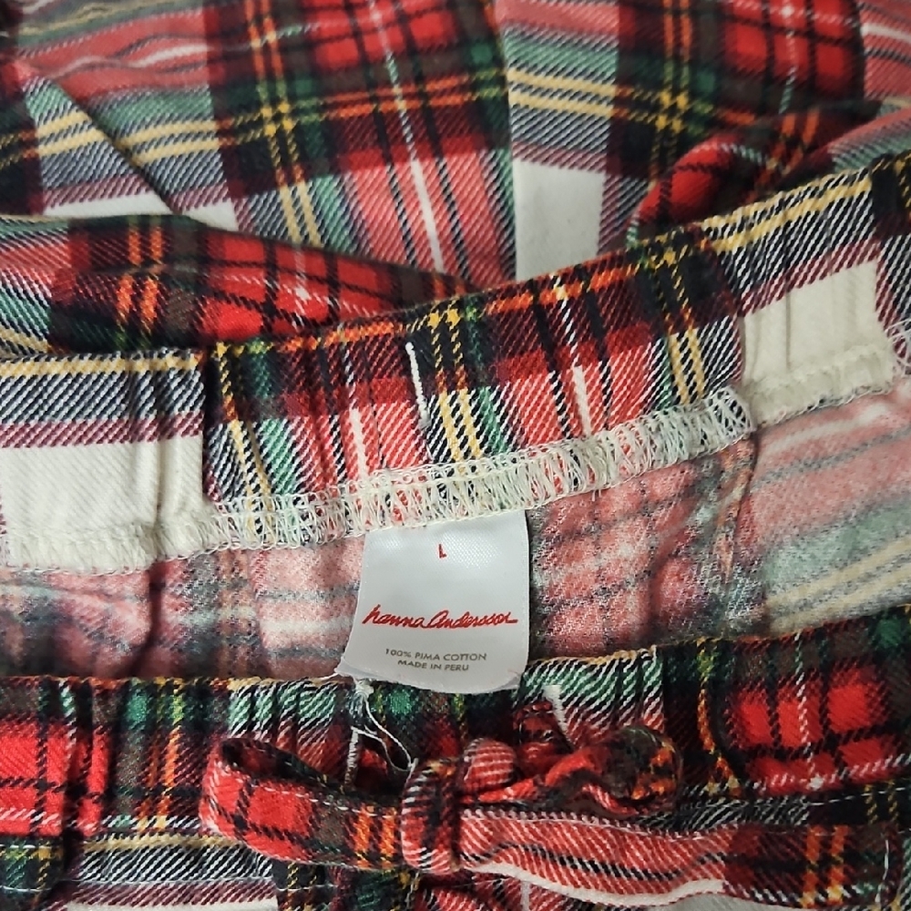 Hanna Andersson Red Plaid Pajama Pants